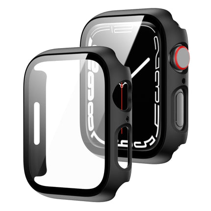 2 in 1 PC Frame + Tempered Glass Protector Case, For Apple Watch Series 9 / 8 / 7 41mm, For Apple Watch Series 8 / 7 45mm - DealBuddy