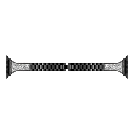 Diamond Encrusted Leather Strap Watchband For Apple Watch Series, 7 41mm / 6&SE&5&4 40mm / 3&2&1 38mm, 7 45mm / 6&SE&5&4 44mm / 3&2&1 42mm - DealBuddy