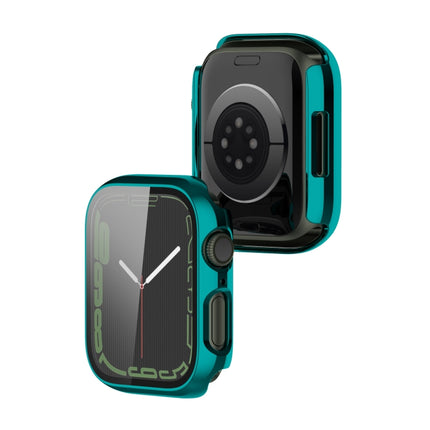 Electroplating Shockproof PC Protective Case with Tempered Glass Film, For Apple Watch Series 9 / 8 / 7 41mm, For Apple Watch Series 9 / 8 / 7 45mm - DealBuddy