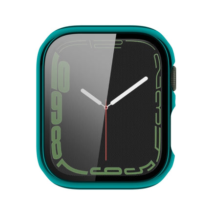 Electroplating Shockproof PC Protective Case with Tempered Glass Film, For Apple Watch Series 9 / 8 / 7 41mm, For Apple Watch Series 9 / 8 / 7 45mm - DealBuddy