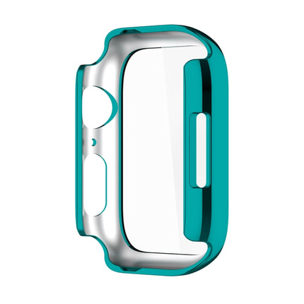 Electroplating Shockproof PC Protective Case with Tempered Glass Film