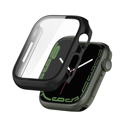 Electroplating Shockproof PC Protective Case with Tempered Glass Film, For Apple Watch Series 9 / 8 / 7 41mm, For Apple Watch Series 9 / 8 / 7 45mm - DealBuddy