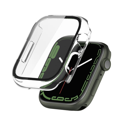 Electroplating Shockproof PC Protective Case with Tempered Glass Film, For Apple Watch Series 9 / 8 / 7 41mm, For Apple Watch Series 9 / 8 / 7 45mm - DealBuddy