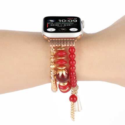 Pearl Strap Watchband For Apple Watch Series, 7 41mm / 6&SE&5&4 40mm / 3&2&1 38mm, 7 45mm / 6&SE&5&4 44mm / 3&2&1 42mm - DealBuddy