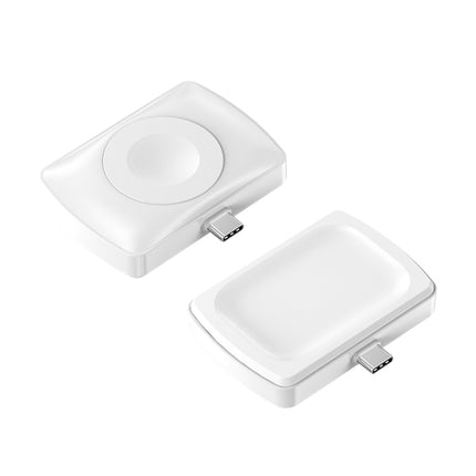 JJT-997 Type-C Interface Earphone and Watch Double-sided Wireless Charger for AirPods & iWatch - DealBuddy