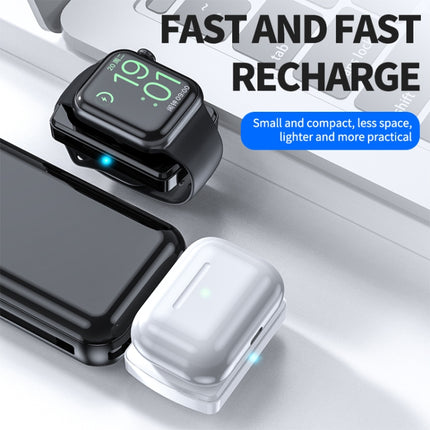 JJT-997 Type-C Interface Earphone and Watch Double-sided Wireless Charger for AirPods & iWatch - DealBuddy