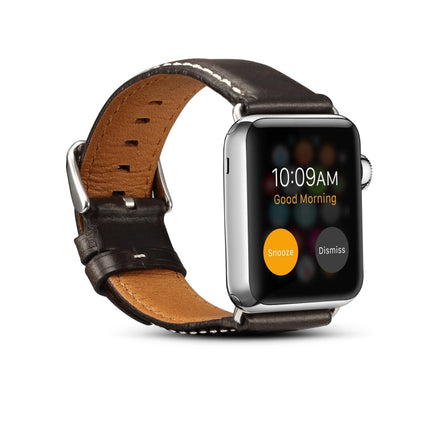 Oil Wax Retro Cowhide Strap Watchband, For Apple Watch Series, For Apple Watch Series 5 - DealBuddy