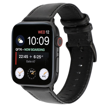 Oil Wax Crazy Horse Texture Genuine Leather Strap, For Apple Watch Series, For Apple Watch Series 5 - DealBuddy