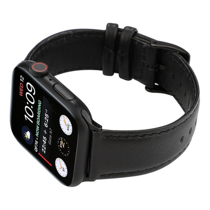 Oil Wax Crazy Horse Texture Genuine Leather Strap, For Apple Watch Series, For Apple Watch Series 5 - DealBuddy