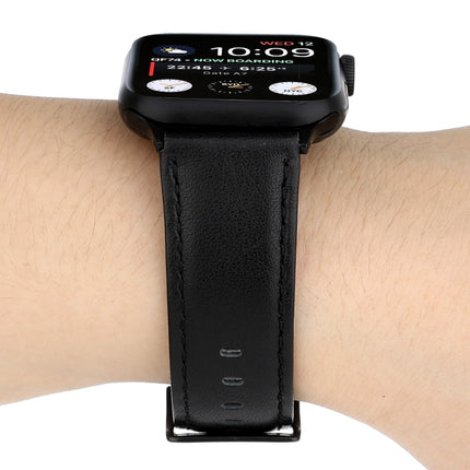 Oil Wax Crazy Horse Texture Genuine Leather Strap, For Apple Watch Series, For Apple Watch Series 5 - DealBuddy