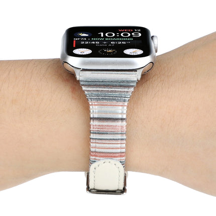 Stitching Stripes Genuine Leather Strap  Watchband, For Apple Watch Series, For Apple Watch Series 5 - DealBuddy