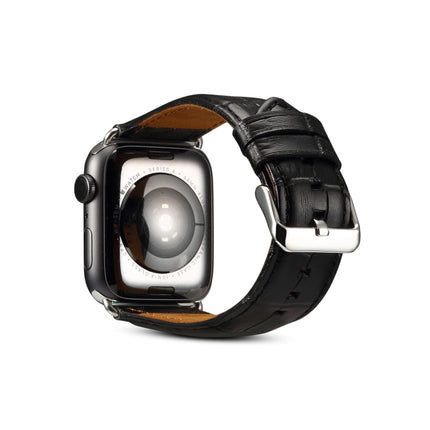 Cowhide Crocodile Texture Strap Watchband, For Apple Watch Series, For Apple Watch Series 5 - DealBuddy