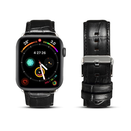 Cowhide Crocodile Texture Strap Watchband, For Apple Watch Series, For Apple Watch Series 5 - DealBuddy