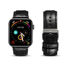 Cowhide Crocodile Texture Strap Watchband, For Apple Watch Series, For Apple Watch Series 5 - DealBuddy
