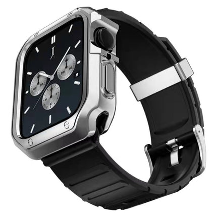 Silicone Watchband + Watch Case Set, For Apple Watch Series 9 / 8 / 7 41mm, For Apple Watch Series 9 / 8 / 7 45mm - DealBuddy