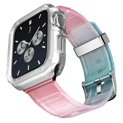Silicone Watchband + Watch Case Set, For Apple Watch Series 9 / 8 / 7 41mm, For Apple Watch Series 9 / 8 / 7 45mm - DealBuddy
