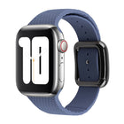 Black Buckle Silicone Watchband For Apple Watch Series, 7 41mm / 6&SE&5&4 40mm / 3&2&1 38mm - DealBuddy