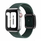 Black Buckle Silicone Watchband For Apple Watch Series, 7 41mm / 6&SE&5&4 40mm / 3&2&1 38mm - DealBuddy