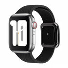Black Buckle Silicone Watchband For Apple Watch Series, 7 41mm / 6&SE&5&4 40mm / 3&2&1 38mm - DealBuddy