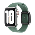 Black Buckle Silicone Watchband For Apple Watch Series, 7 41mm / 6&SE&5&4 40mm / 3&2&1 38mm - DealBuddy