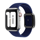 Black Buckle Silicone Watchband For Apple Watch Series, 7 41mm / 6&SE&5&4 40mm / 3&2&1 38mm - DealBuddy
