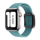 Black Buckle Silicone Watchband For Apple Watch Series, 7 41mm / 6&SE&5&4 40mm / 3&2&1 38mm - DealBuddy
