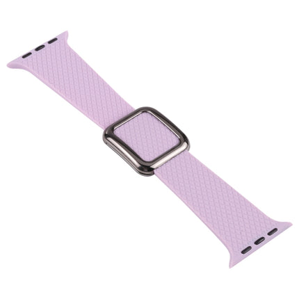 Black Buckle Silicone Watchband For Apple Watch Series, 7 45mm / 6&SE&5&4 44mm / 3&2&1 42mm - DealBuddy