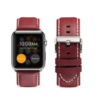 For Apple Watch Series 5 / Red-brown