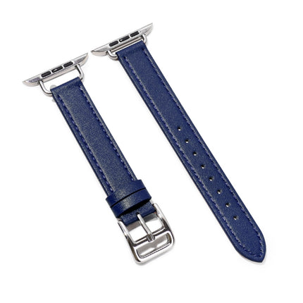 14mm Cowhide Leather Watchband For Apple Watch Series, 7 41mm/6&SE&5&4 40mm/3&2&1 38mm, 7 45mm/6&SE&5&4 44mm/3&2&1 42mm - DealBuddy