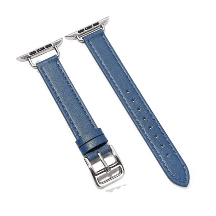 14mm Cowhide Leather Watchband For Apple Watch Series, 7 41mm/6&SE&5&4 40mm/3&2&1 38mm, 7 45mm/6&SE&5&4 44mm/3&2&1 42mm - DealBuddy