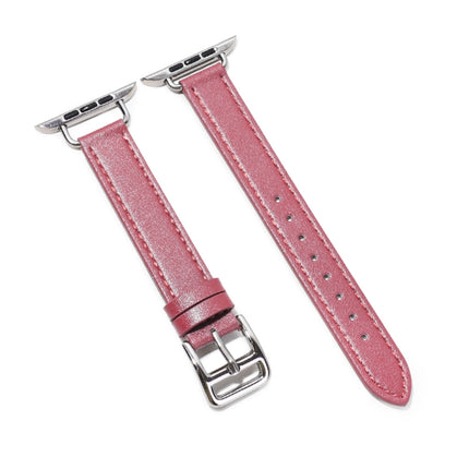 14mm Cowhide Leather Watchband For Apple Watch Series, 7 41mm/6&SE&5&4 40mm/3&2&1 38mm, 7 45mm/6&SE&5&4 44mm/3&2&1 42mm - DealBuddy