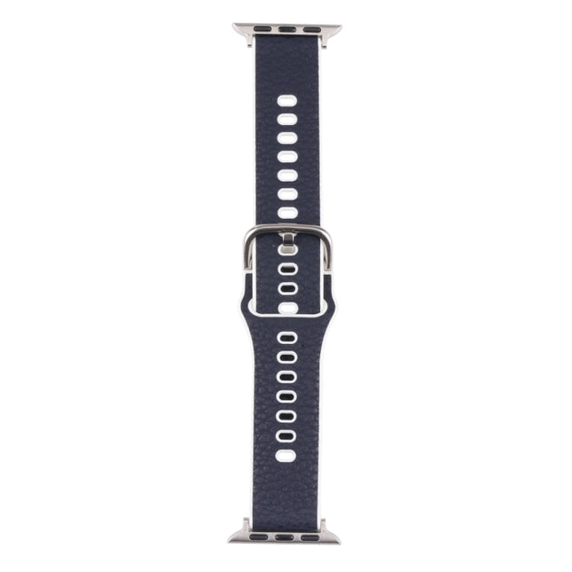 Litchi TPU Watchband For Apple Watch Series, 7 41mm / 6&SE&5&4 40mm / 3&2&1 38mm, 7 45mm / 6&SE&5&4 44mm / 3&2&1 42mm - DealBuddy