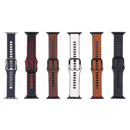 Litchi TPU Watchband For Apple Watch Series, 7 41mm / 6&SE&5&4 40mm / 3&2&1 38mm, 7 45mm / 6&SE&5&4 44mm / 3&2&1 42mm - DealBuddy
