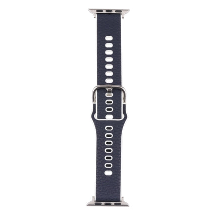 Litchi TPU Watchband For Apple Watch Series, 7 41mm / 6&SE&5&4 40mm / 3&2&1 38mm, 7 45mm / 6&SE&5&4 44mm / 3&2&1 42mm - DealBuddy