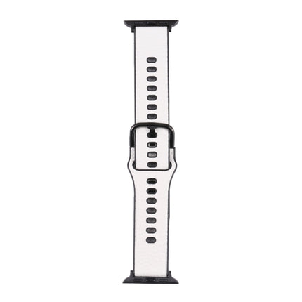 Litchi TPU Watchband For Apple Watch Series, 7 41mm / 6&SE&5&4 40mm / 3&2&1 38mm, 7 45mm / 6&SE&5&4 44mm / 3&2&1 42mm - DealBuddy