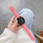 Leather Strap Watchband, For Samsung Galaxy Watch4 40mm/44mm - DealBuddy