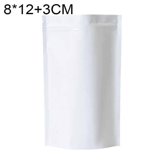 100 PCS/Set Matte Aluminum Foil Snack Stand-up Pouch