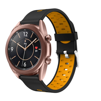 Three Row Holes Silicone Watchband, For Samsung Galaxy Watch 3 45mm - DealBuddy