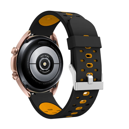 Three Row Holes Silicone Watchband, For Samsung Galaxy Watch 3 45mm - DealBuddy