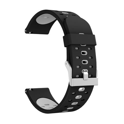 Three Row Holes Silicone Watchband