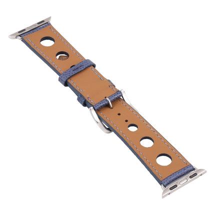 PU Silver Buckle Watchband For Apple Watch Series, 7 41mm / 6&SE&5&4 40mm / 3&2&1 38mm, 7 45mm / 6&SE&5&4 44mm / 3&2&1 42mm - DealBuddy
