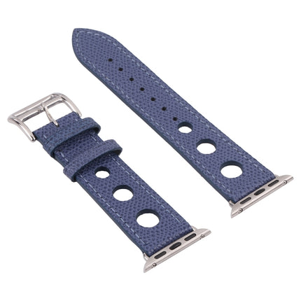 PU Silver Buckle Watchband For Apple Watch Series, 7 41mm / 6&SE&5&4 40mm / 3&2&1 38mm, 7 45mm / 6&SE&5&4 44mm / 3&2&1 42mm - DealBuddy