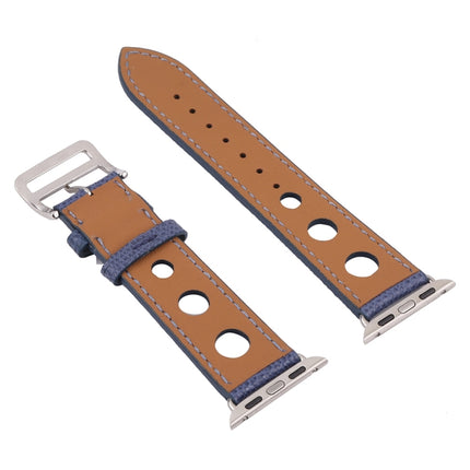 PU Silver Buckle Watchband For Apple Watch Series, 7 41mm / 6&SE&5&4 40mm / 3&2&1 38mm, 7 45mm / 6&SE&5&4 44mm / 3&2&1 42mm - DealBuddy