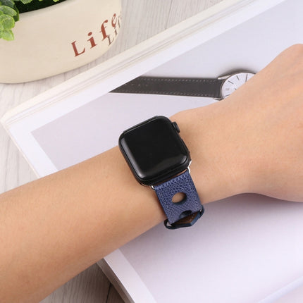 PU Silver Buckle Watchband For Apple Watch Series, 7 41mm / 6&SE&5&4 40mm / 3&2&1 38mm, 7 45mm / 6&SE&5&4 44mm / 3&2&1 42mm - DealBuddy