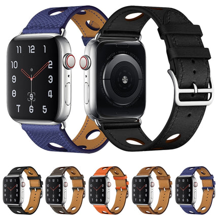 PU Silver Buckle Watchband For Apple Watch Series, 7 41mm / 6&SE&5&4 40mm / 3&2&1 38mm, 7 45mm / 6&SE&5&4 44mm / 3&2&1 42mm - DealBuddy