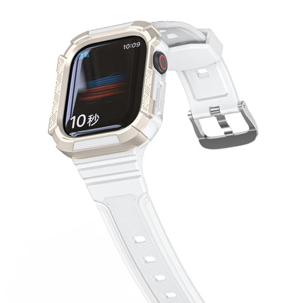 Two-color Armor Integrated Watchband For Apple Watch Series, 7 41mm / 6&SE&5&4 40mm, 7 45mm / 6&SE&5&4 44mm - DealBuddy