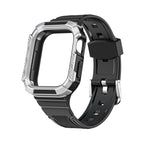 7 45mm / 6&SE&5&4 44mm / Black + Silver Frame