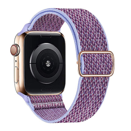 W Texture Nylon Strap For Apple Watch Series, 7 41mm / 6&SE&5&4 40mm / 3&2&1 38mm, 7 45mm / 6&SE&5&4 44mm / 3&2&1 42mm - DealBuddy
