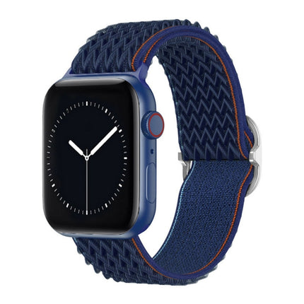W Texture Nylon Strap For Apple Watch Series, 7 41mm / 6&SE&5&4 40mm / 3&2&1 38mm, 7 45mm / 6&SE&5&4 44mm / 3&2&1 42mm - DealBuddy