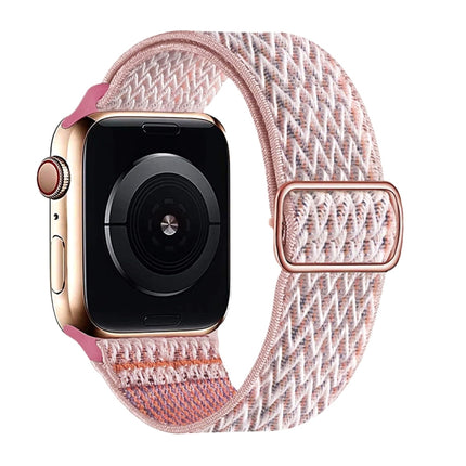 W Texture Nylon Strap For Apple Watch Series, 7 41mm / 6&SE&5&4 40mm / 3&2&1 38mm, 7 45mm / 6&SE&5&4 44mm / 3&2&1 42mm - DealBuddy